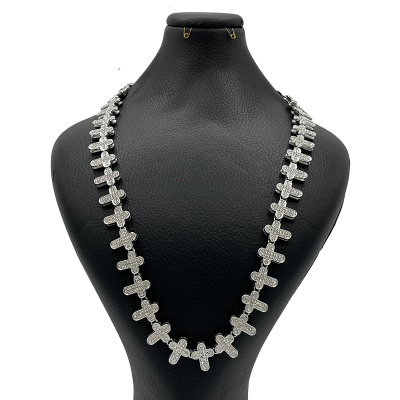 گردنبند فول نگین صلیب