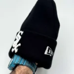 کلاه بافت لبه دار طرح ساکس Sox با فونت سفید 2