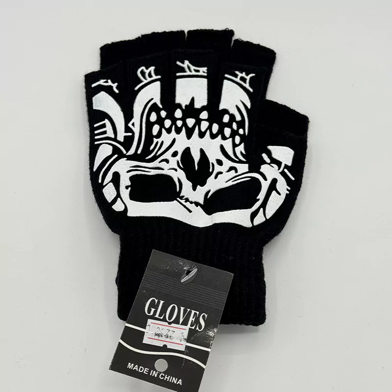 دستکش اسکلتی نیمه انگشت