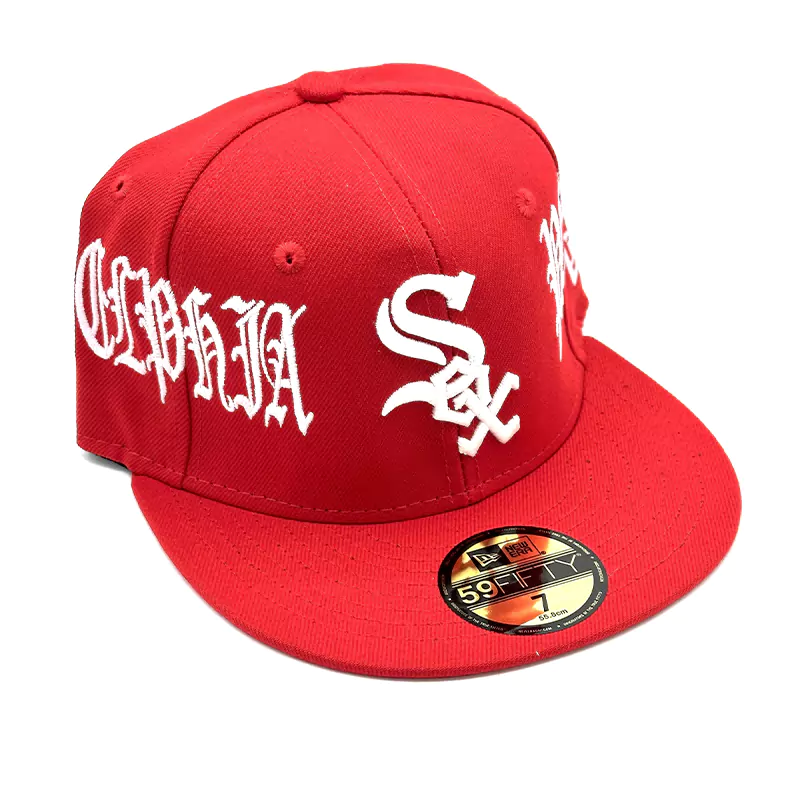 کلاه کپ فیت بک شب تاب Sox Text رنگ قرمز