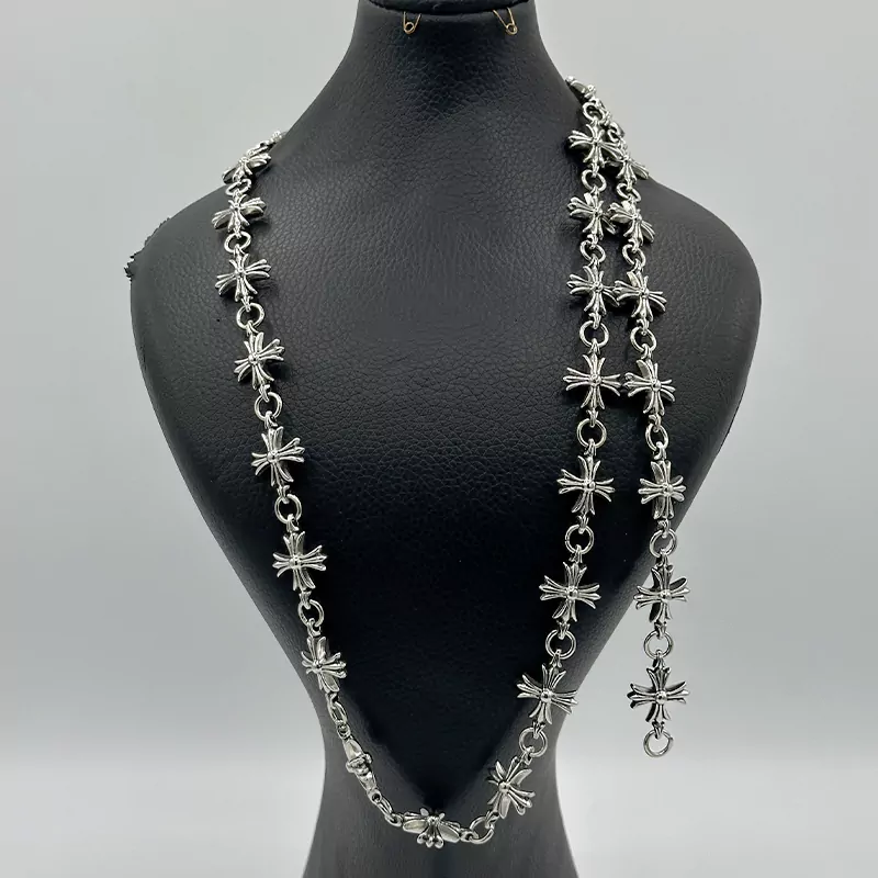 ست گردنبند دستبند کروم هارتز Chrome Hearts