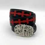 کمربند کروم هارتز پر صلیب کد 13 ( Chrome Hearts)