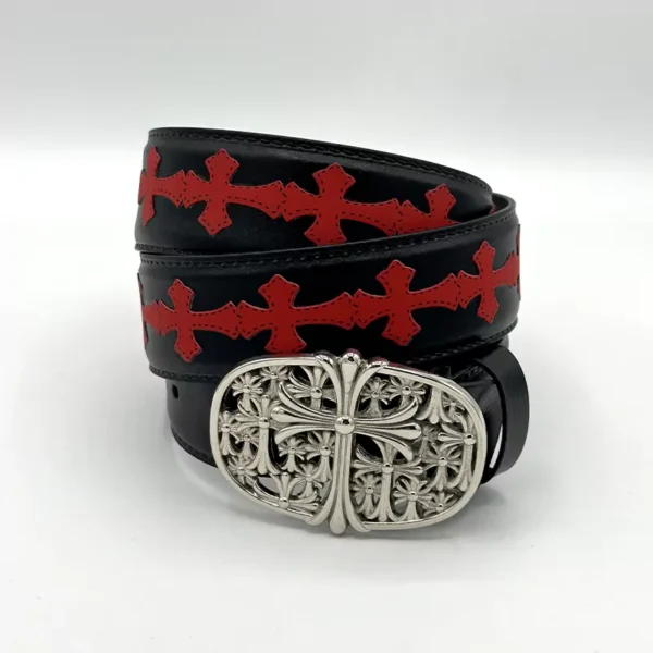 کمربند کروم هارتز پر صلیب کد 13 ( Chrome Hearts)