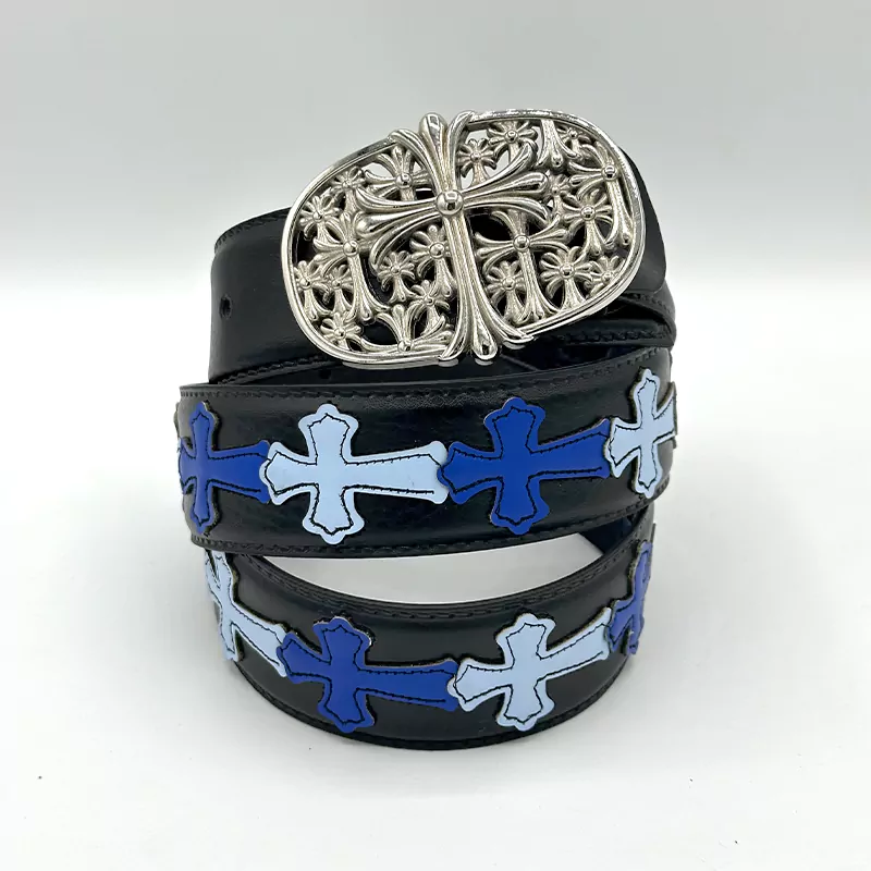 کمربند کروم هارتز چرم دوخته کد 7