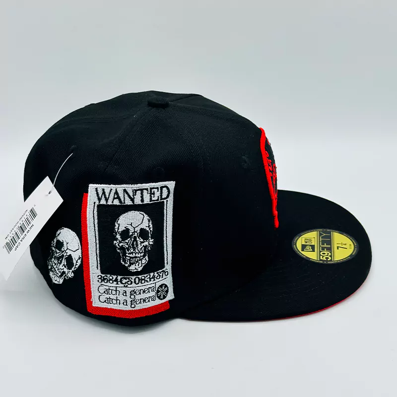 کلاه کپ فیت بک Wanted Skull مشکی 2