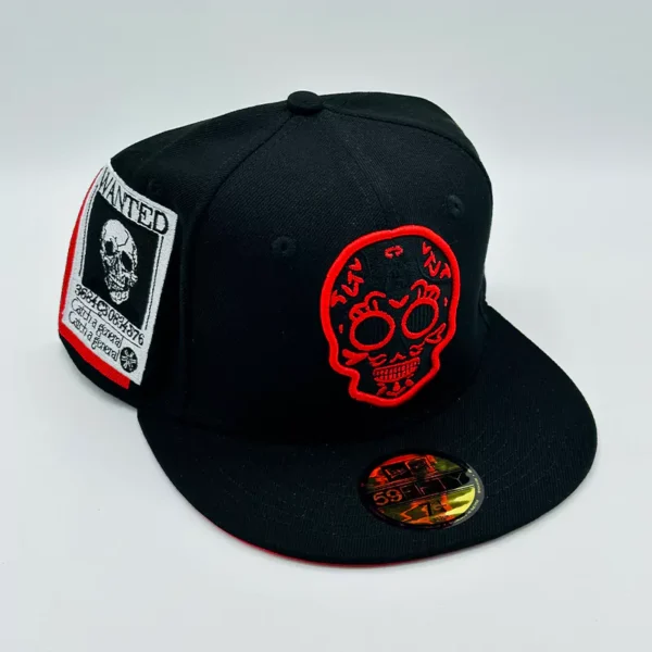 کلاه کپ فیت بک Wanted Skull مشکی