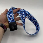 کمربند بیپ آبی سگک دار Bape Belt 3