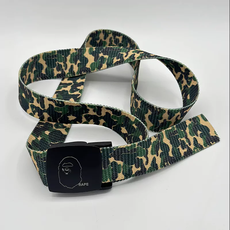 کمربند بیپ سبز سگک دار Bape Belt